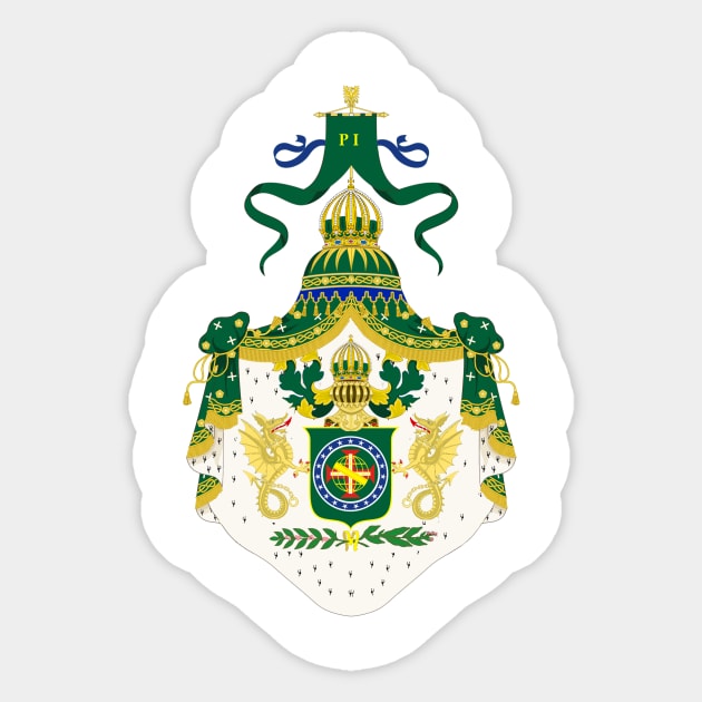 Imperial Coat of Arms of Brasil (1822–1831) Sticker by Flags of the World